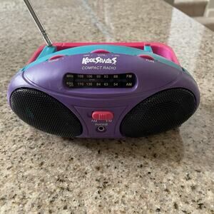 Kool Shades Portable Mini BoomBox AM/FM Radio Vintage Alaron KS-128 FLAW